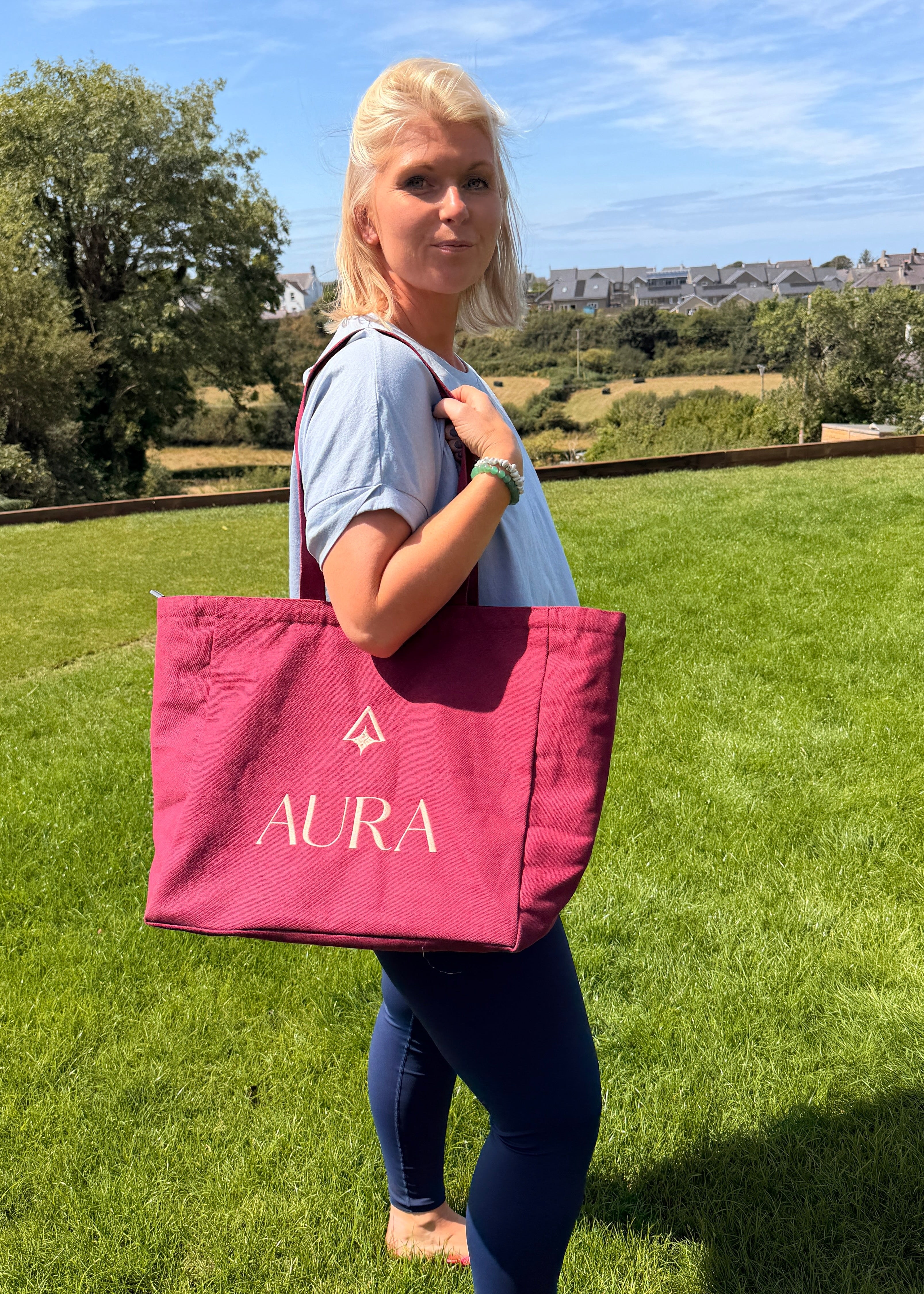 Aura Canvas Tote Bag